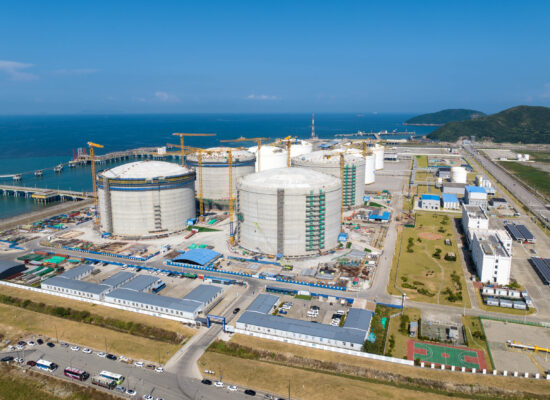 LNG terminal in Zhejiang Province, China.